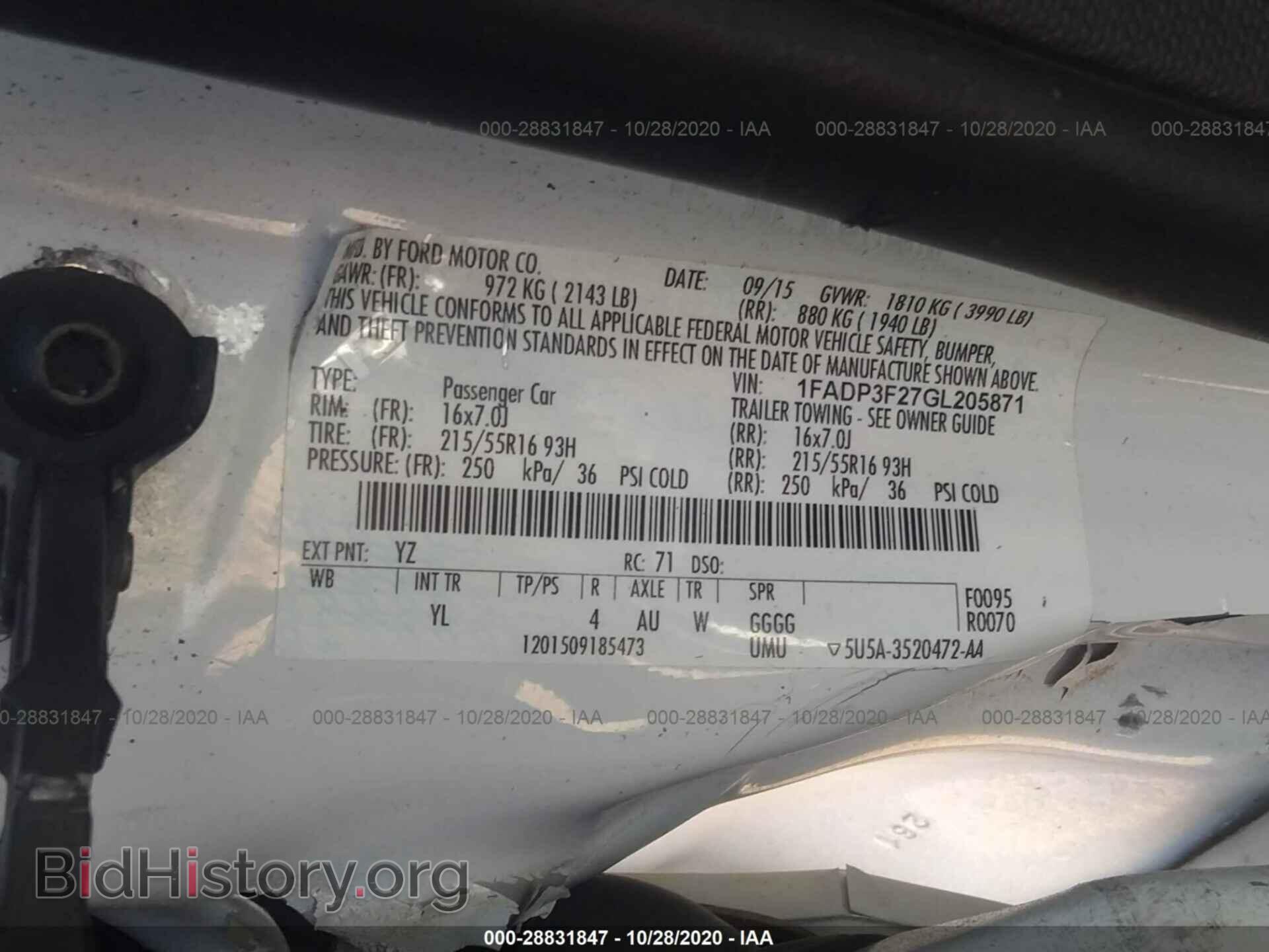 2016 FORD FOCUS - VIN: 1FADP3F27GL205871 - Photo 9