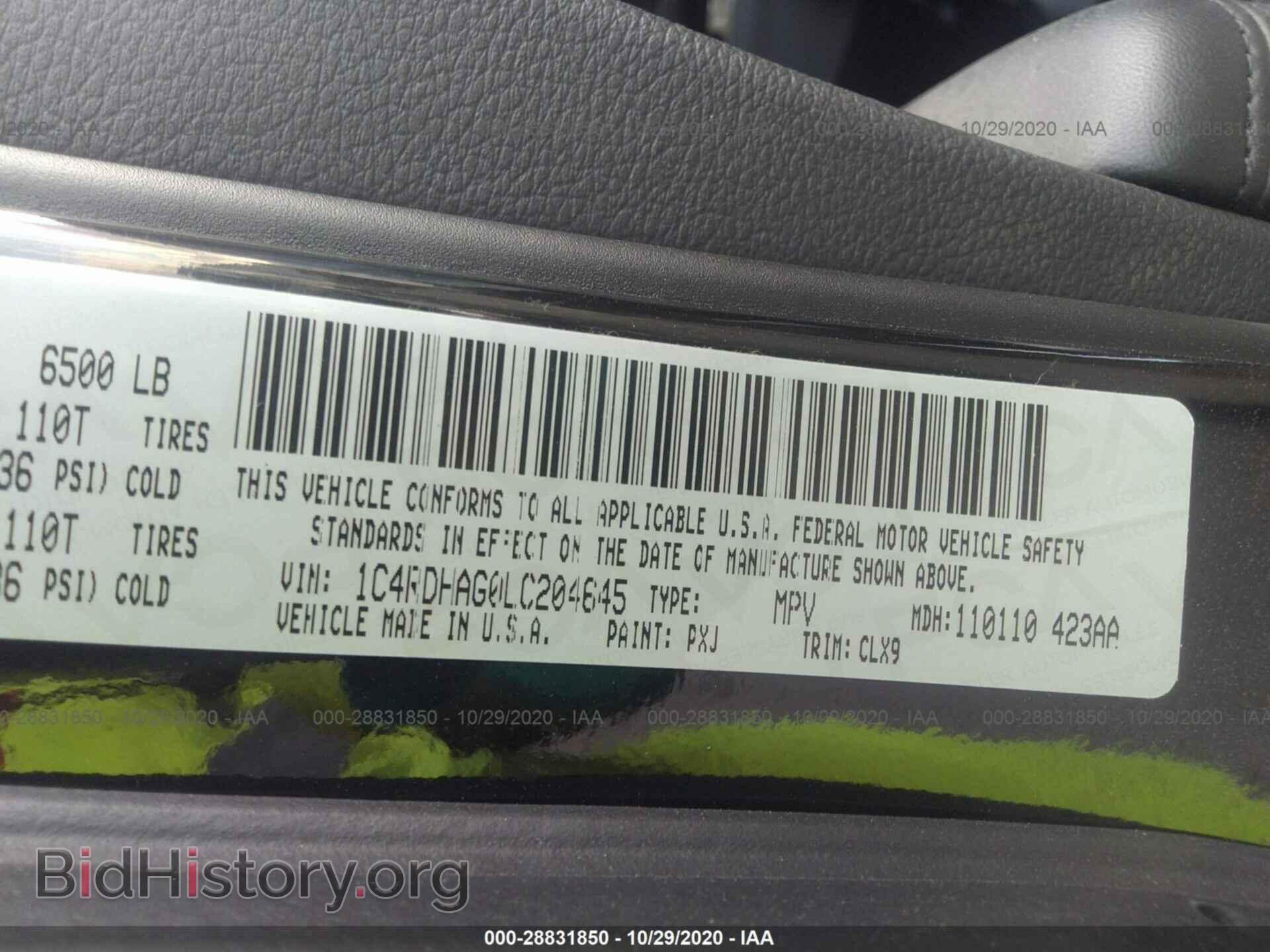 2020 DODGE DURANGO - VIN: 1C4RDHAG0LC204645 - Фото 9