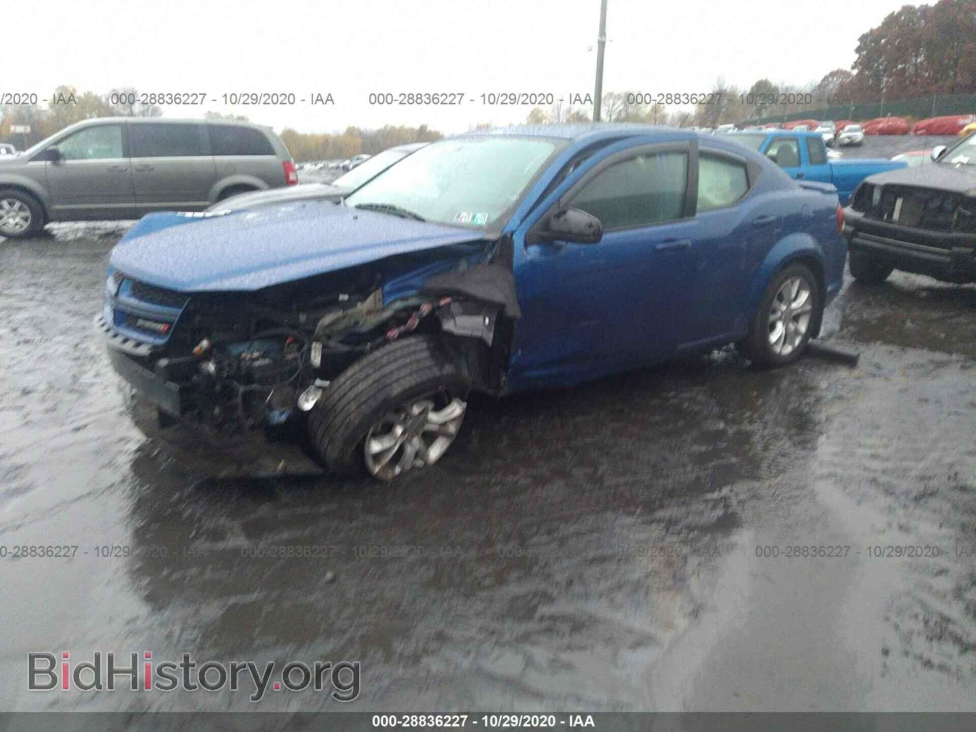 2014 DODGE AVENGER - VIN: 1C3CDZBGXEN154424 - Фото 2