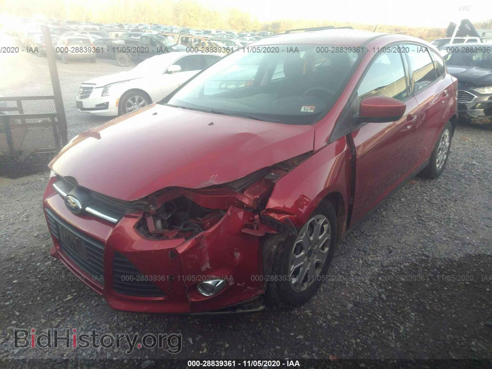 2012 FORD FOCUS - VIN: 1FAHP3K29CL445411 - Фото 2