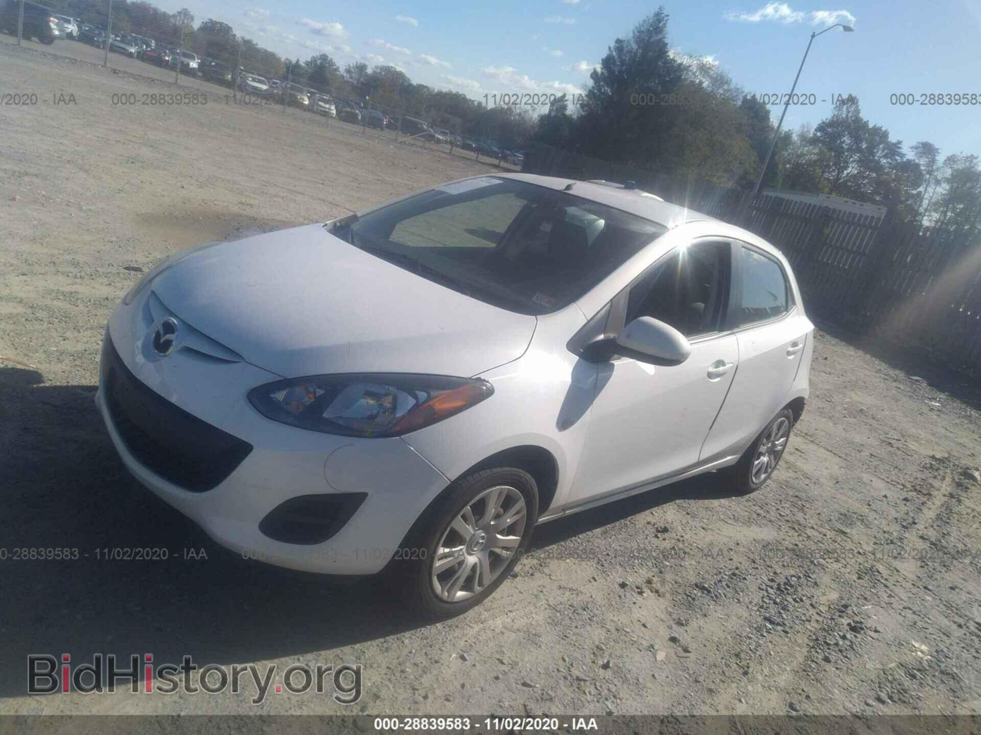 2012 MAZDA MAZDA2 - VIN: JM1DE1KZXC0147810 - Фото 2