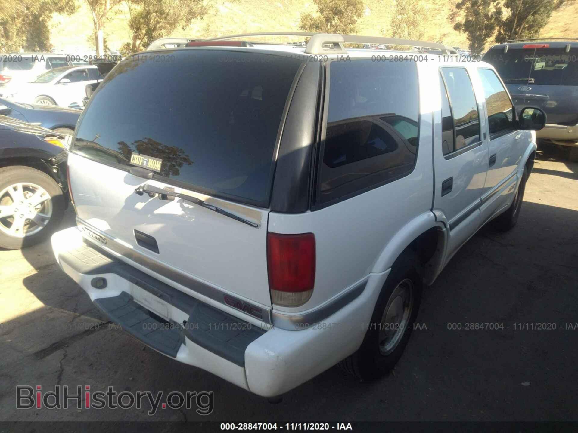 1998 GMC JIMMY - VIN: 1GKCS13W2W2536611 - Фото 4