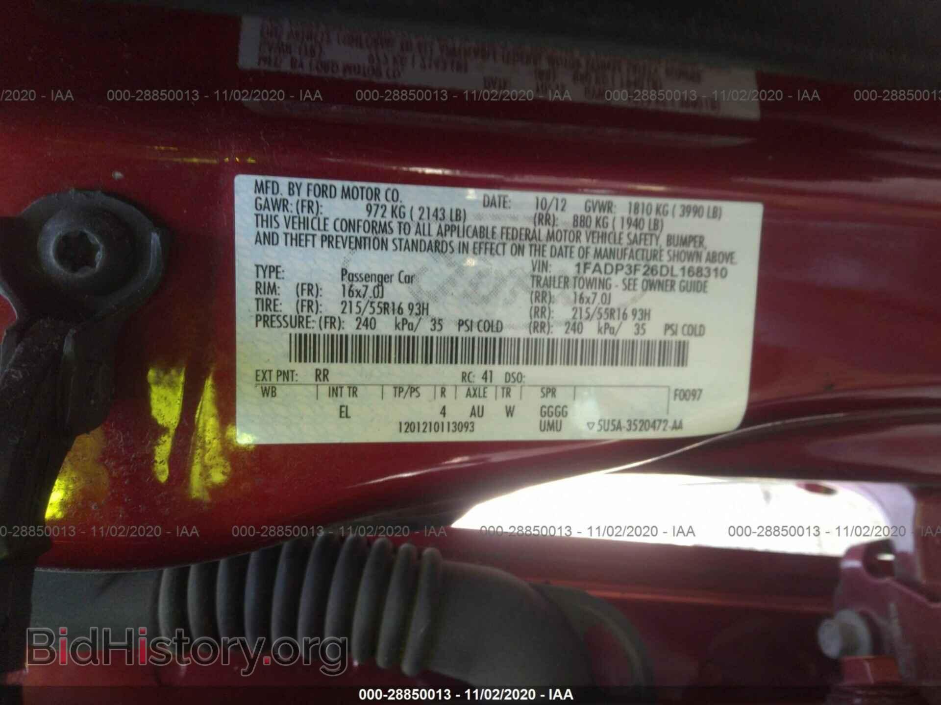 2013 FORD FOCUS - VIN: 1FADP3F26DL168310 - Photo 9