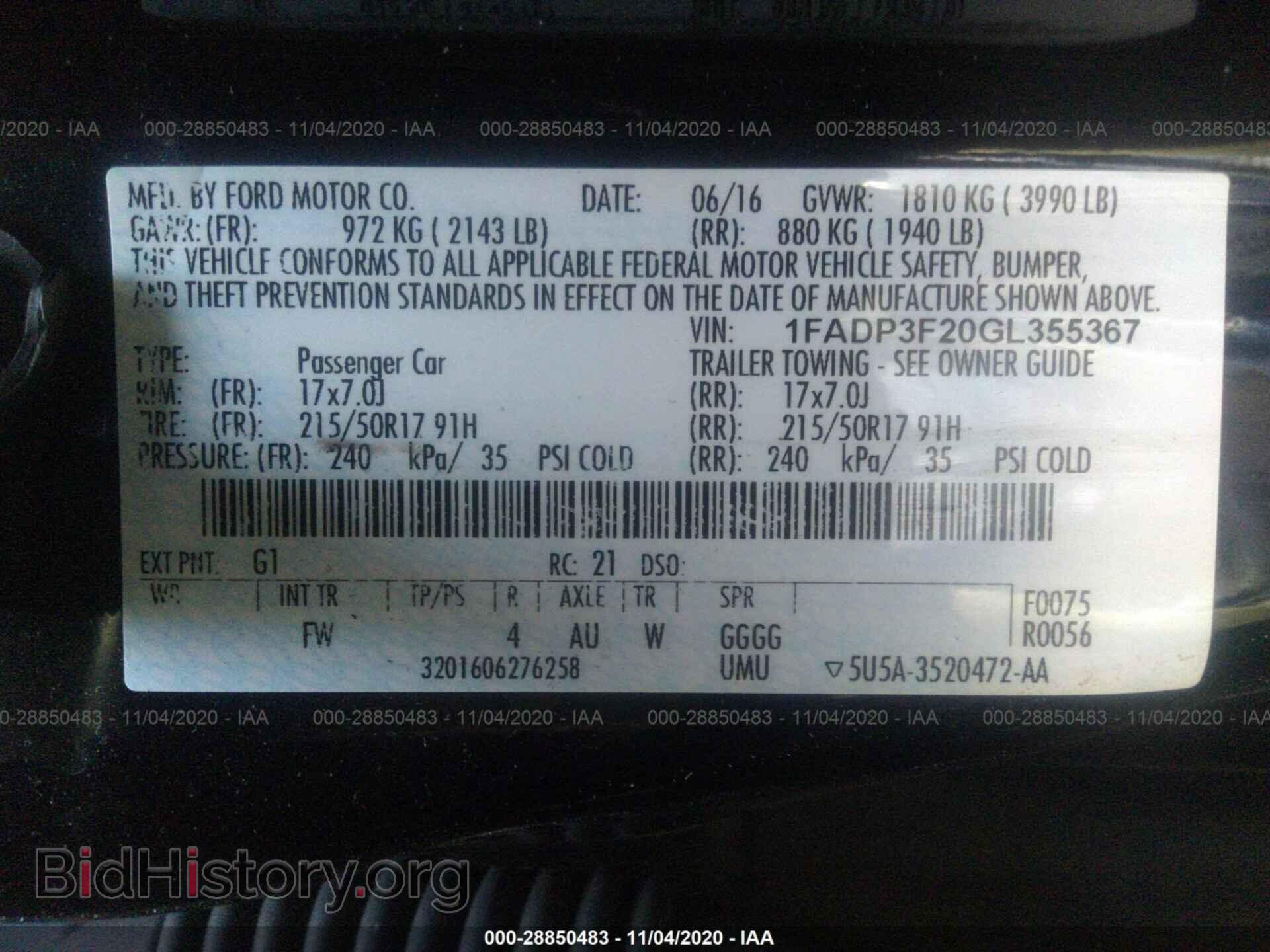 2016 FORD FOCUS - VIN: 1FADP3F20GL355367 - Photo 9