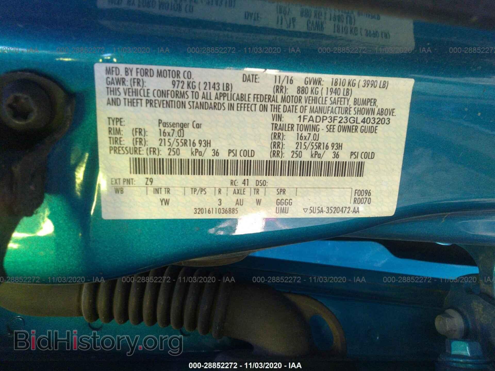 2016 FORD FOCUS - VIN: 1FADP3F23GL403203 - Photo 9