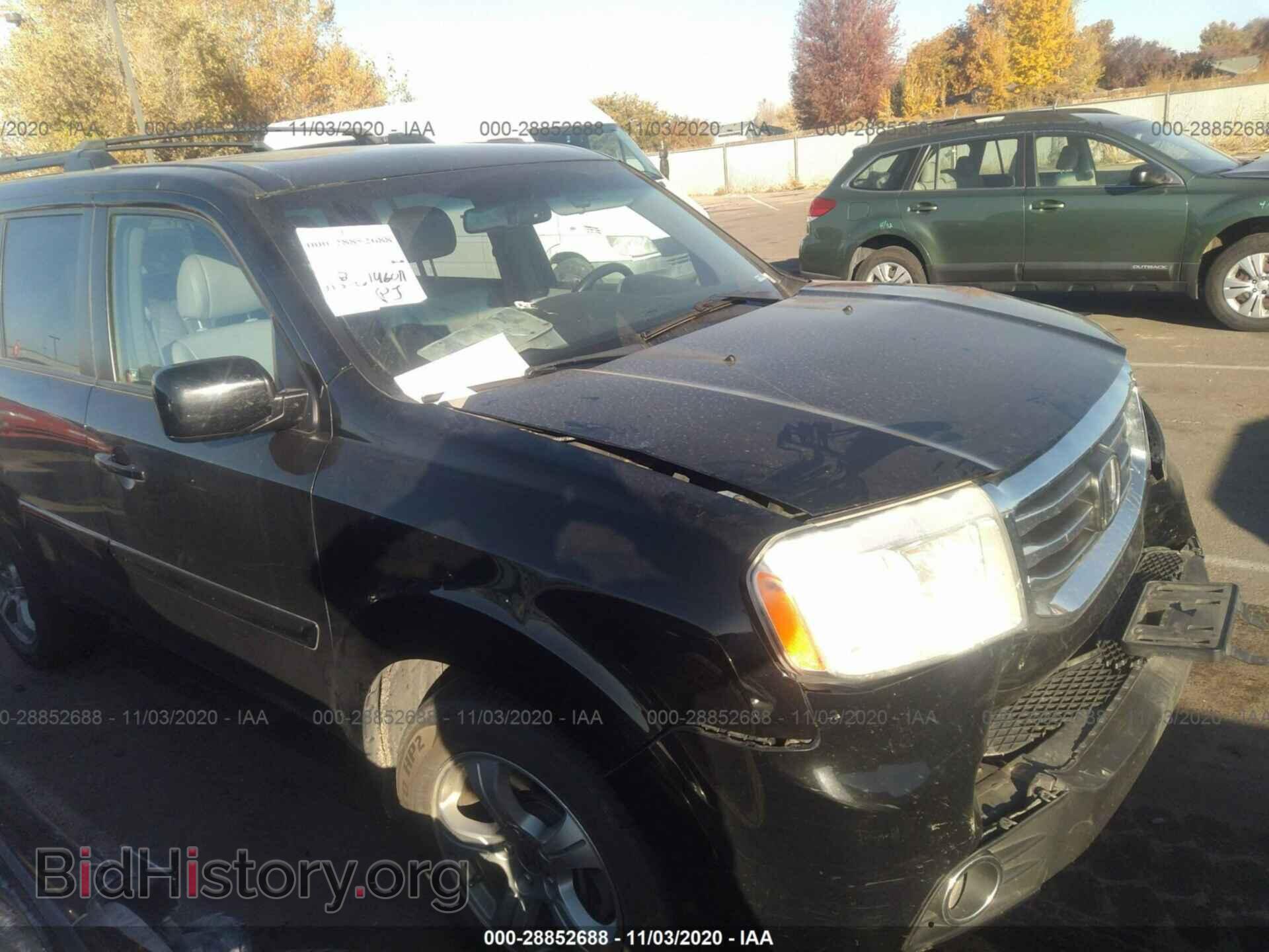 Photo 5FNYF4H63CB020363 - HONDA PILOT 2012