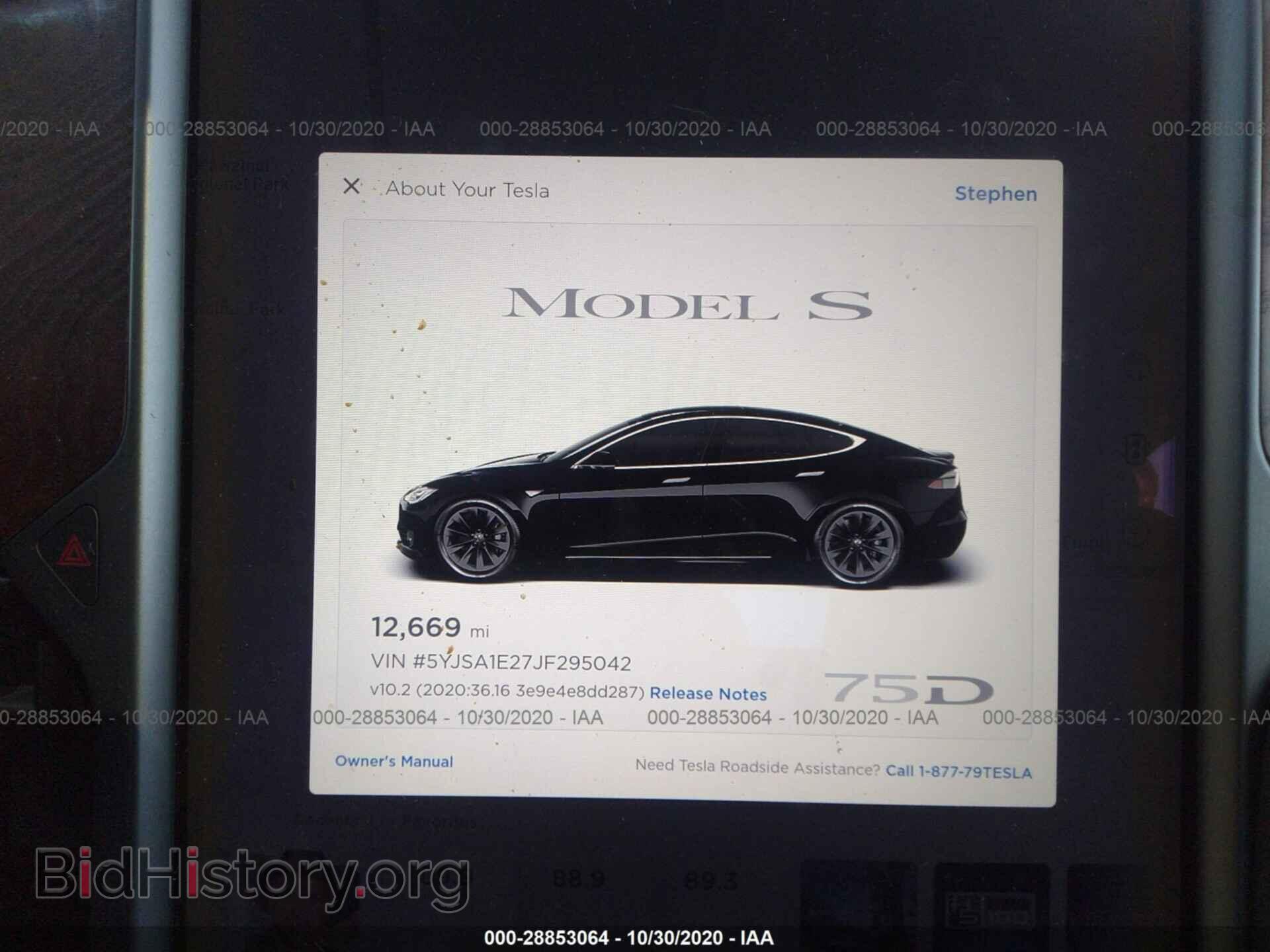 2018 TESLA MODEL S - VIN: 5YJSA1E27JF295042 - Photo 7