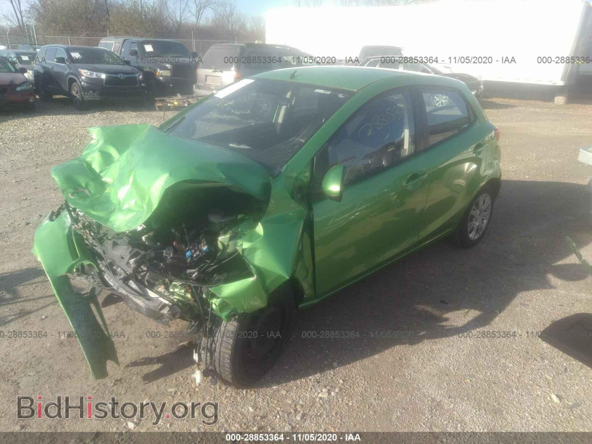 2011 MAZDA MAZDA2 - VIN: JM1DE1HY7B0114650 - Фото 2