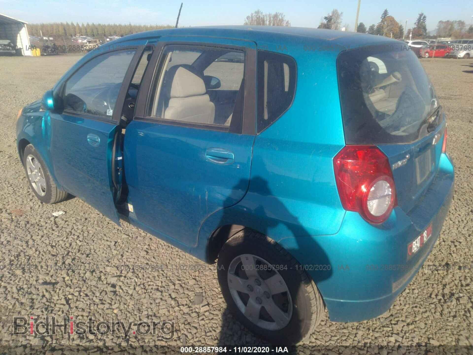 2009 CHEVROLET AVEO - VIN: KL1TD66E39B608403 - Фото 3