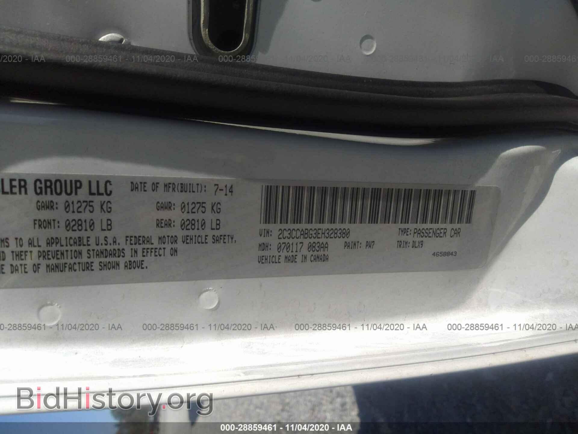 2014 CHRYSLER 300 - VIN: 2C3CCABG3EH328380 - Фото 9