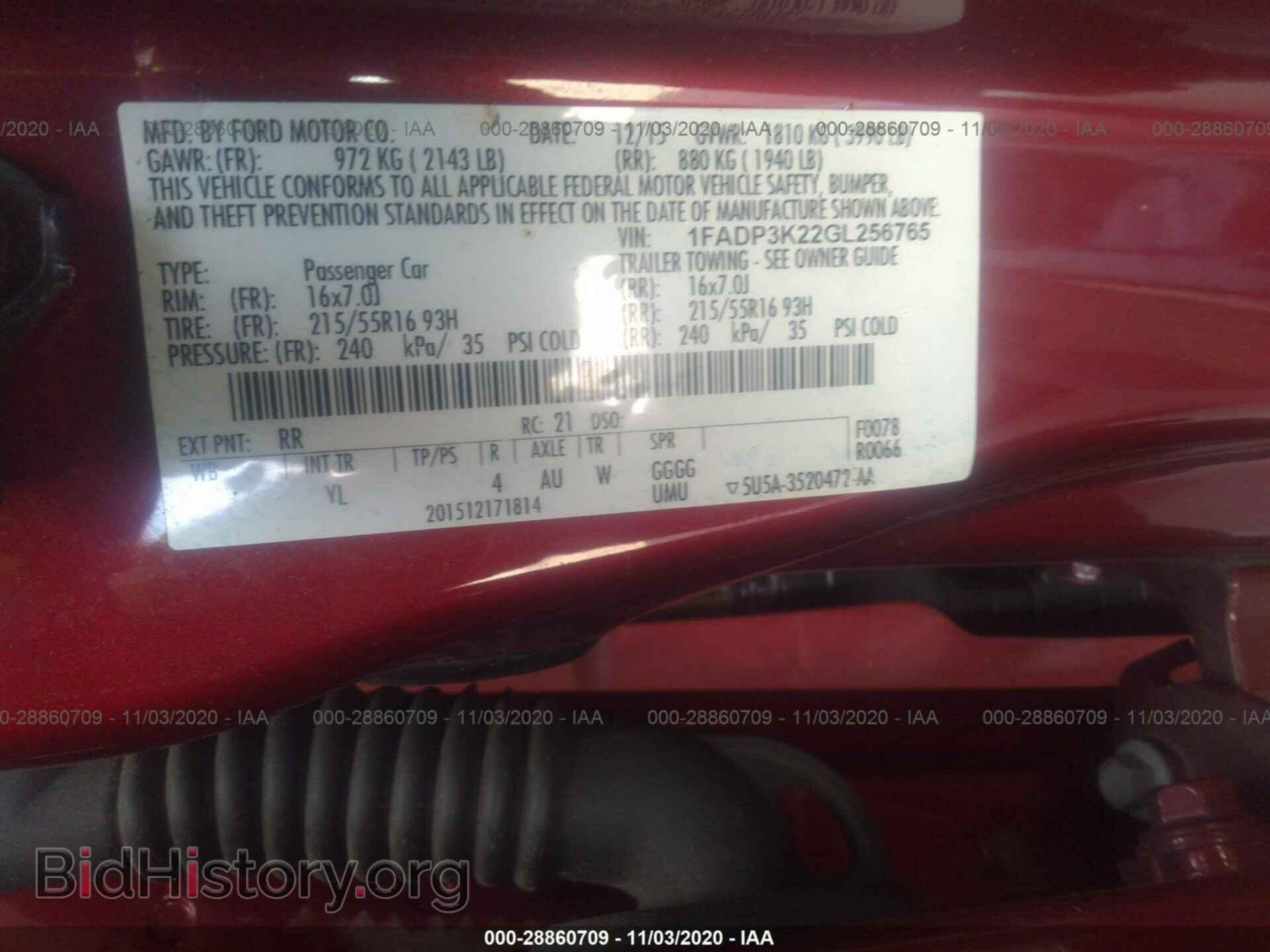 2016 FORD FOCUS - VIN: 1FADP3K22GL256765 - Photo 9