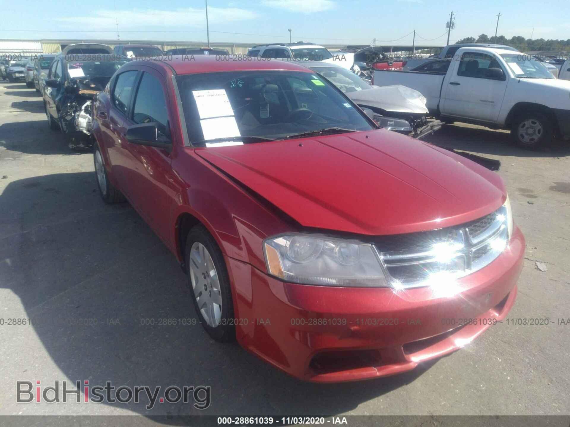 Фотография 1C3CDZAB9DN567245 - DODGE AVENGER 2013