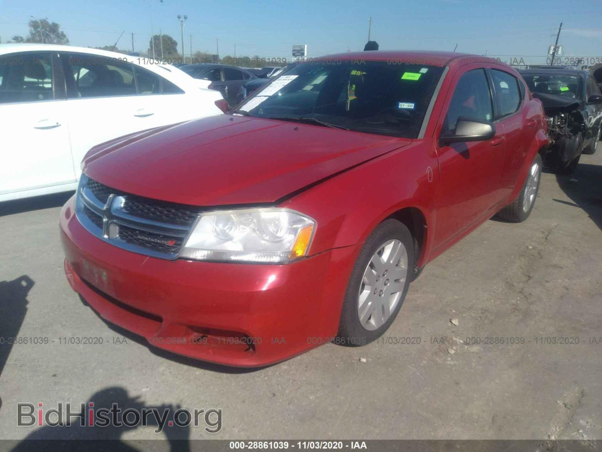 2013 DODGE AVENGER - VIN: 1C3CDZAB9DN567245 - Фото 2