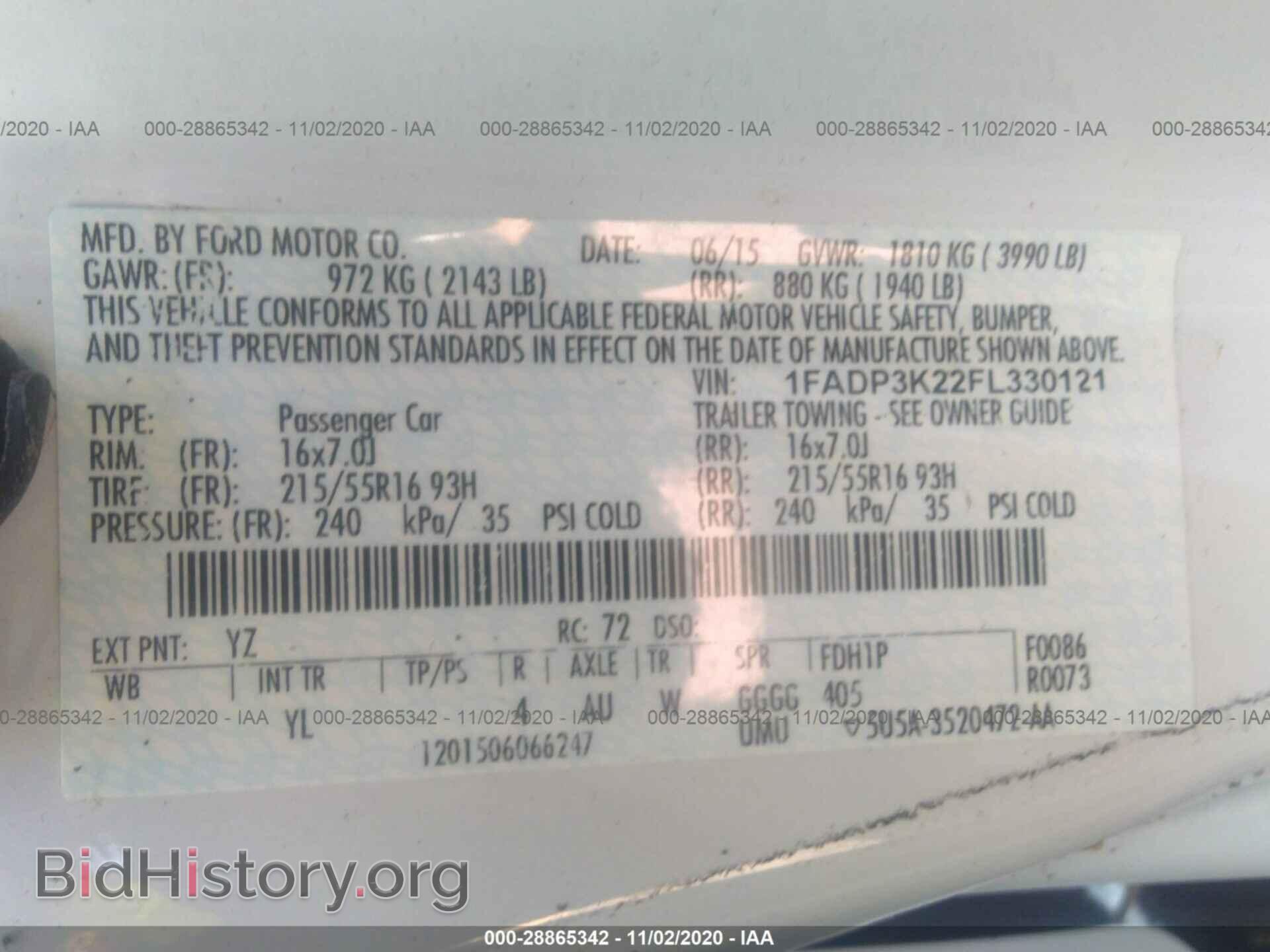 2015 FORD FOCUS - VIN: 1FADP3K22FL330121 - Photo 9