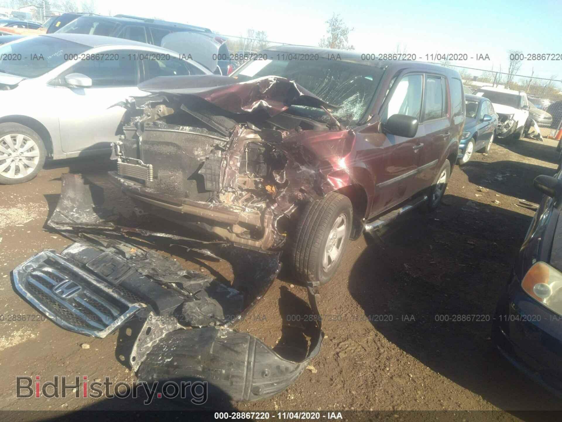 2012 HONDA PILOT - VIN: 5FNYF4H24CB015606 - Фото 2