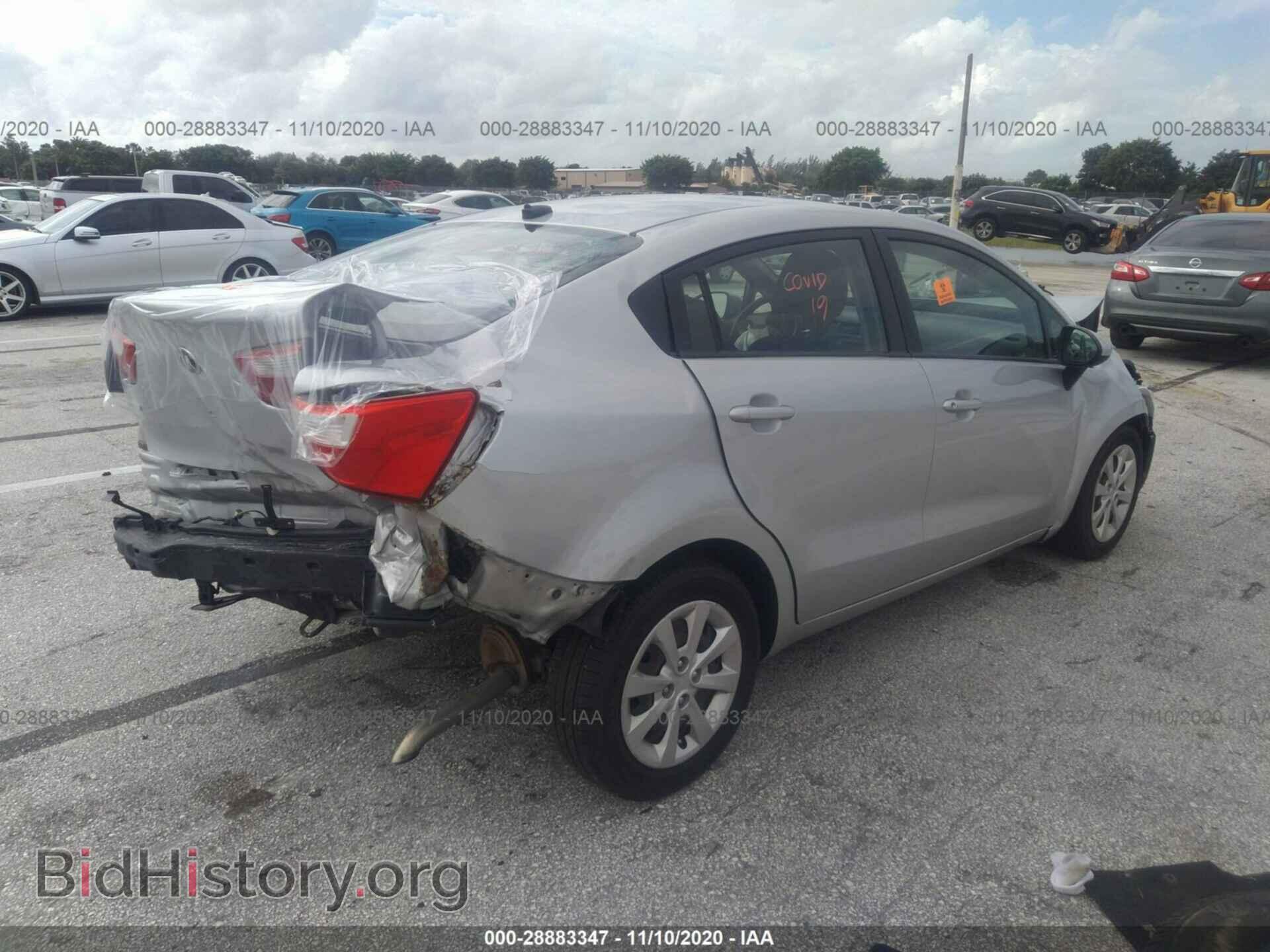 2015 KIA RIO - VIN: KNADM4A30F6452104 - Фото 4