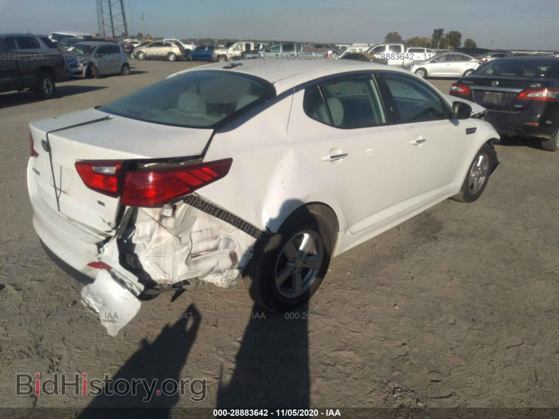 2015 KIA OPTIMA - VIN: 5XXGM4A70FG358325 - Фото 4