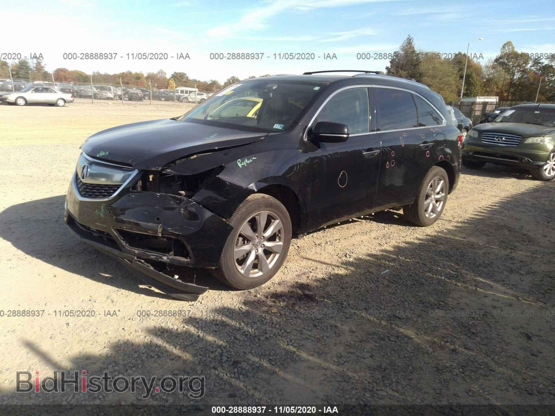 2014 ACURA MDX - VIN: 5FRYD4H89EB025902 - Фото 2