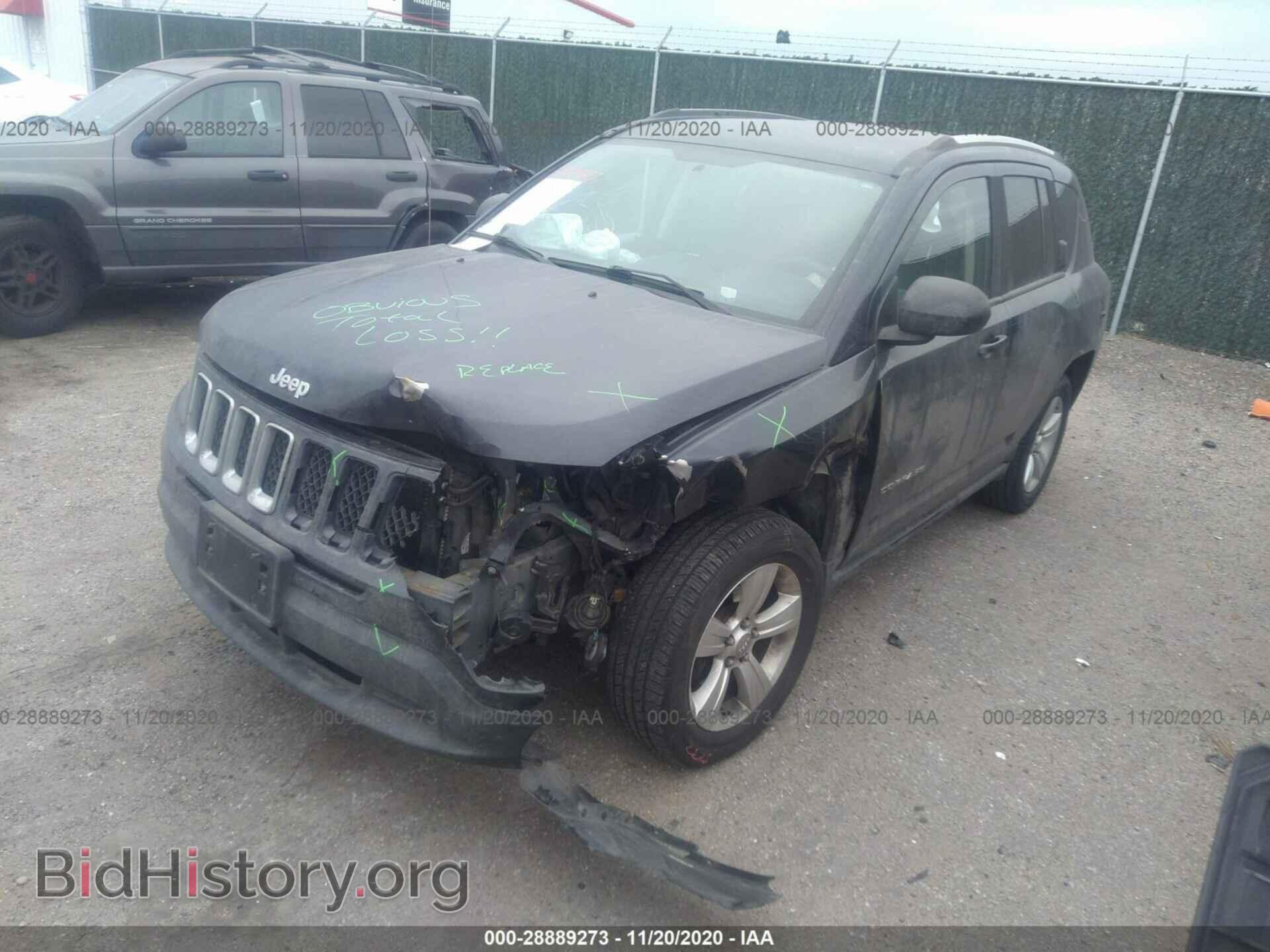 2014 JEEP COMPASS - VIN: 1C4NJDBB8ED828712 - Фото 2