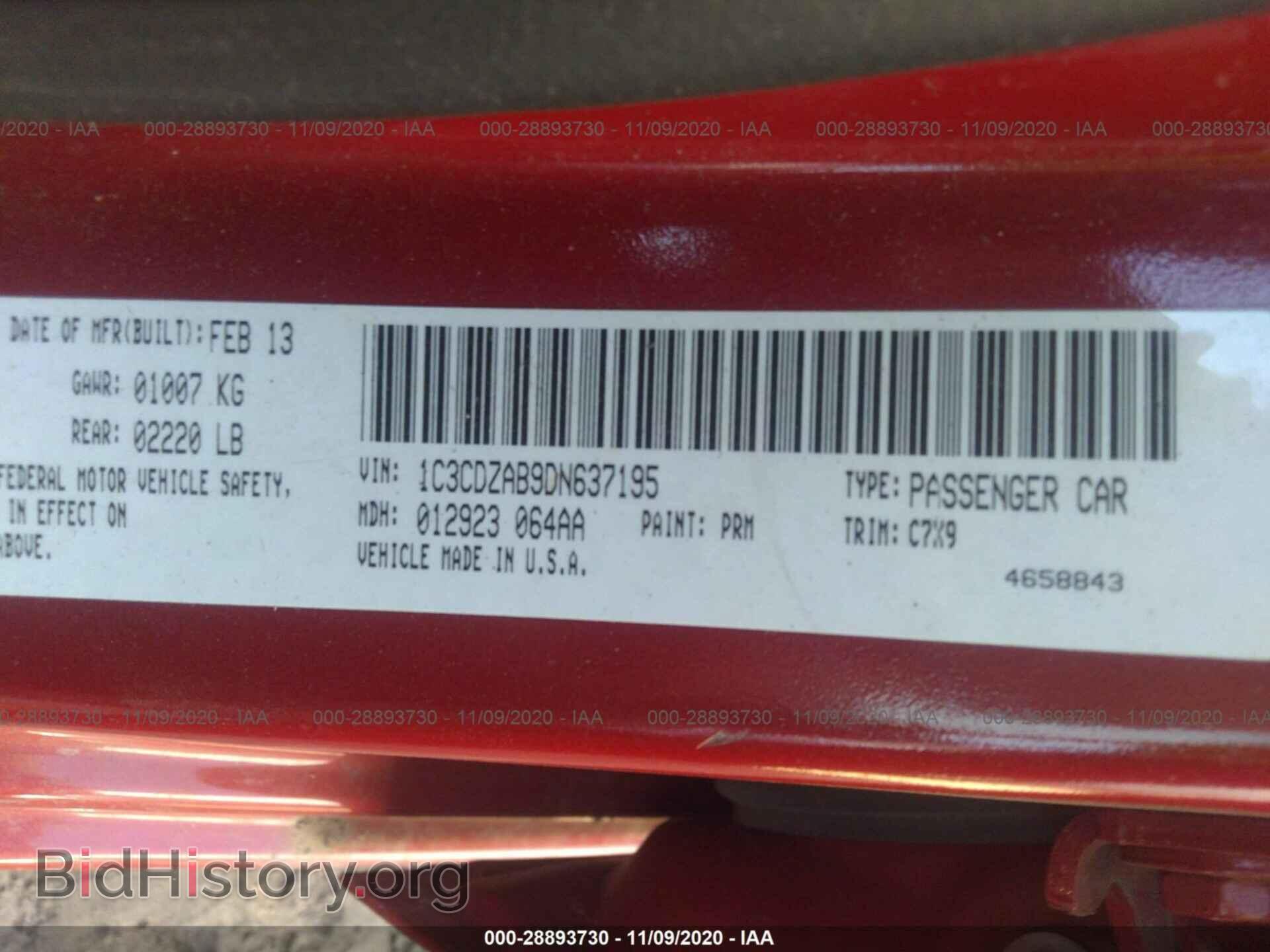 2013 DODGE AVENGER - VIN: 1C3CDZAB9DN637195 - Photo 9