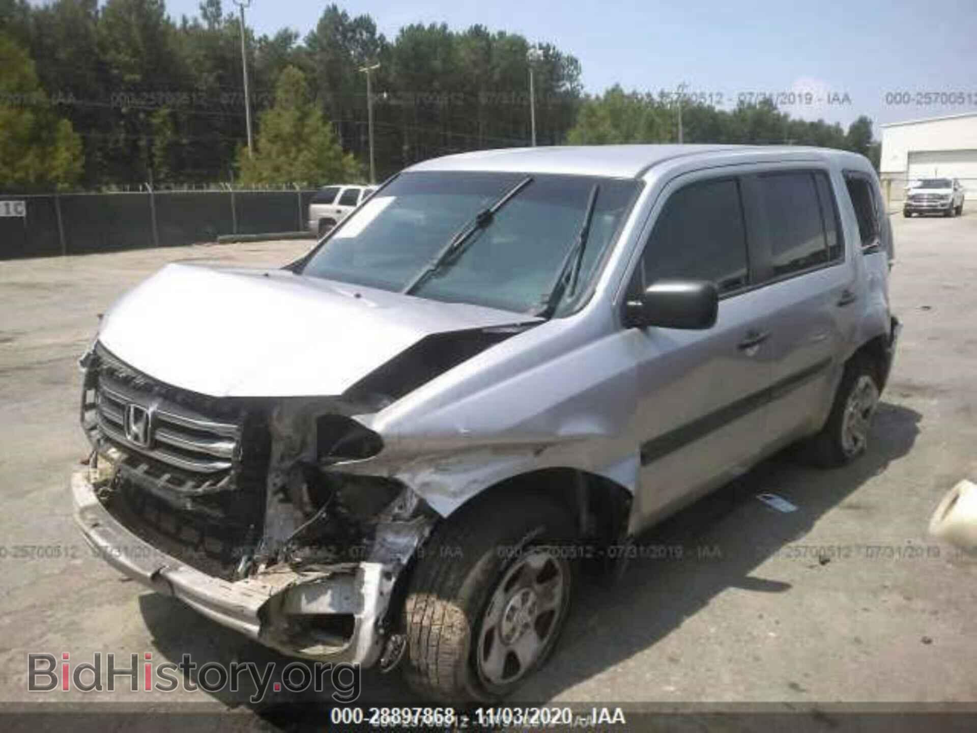 2012 HONDA PILOT - VIN: 5FNYF3H20CB010641 - Фото 2