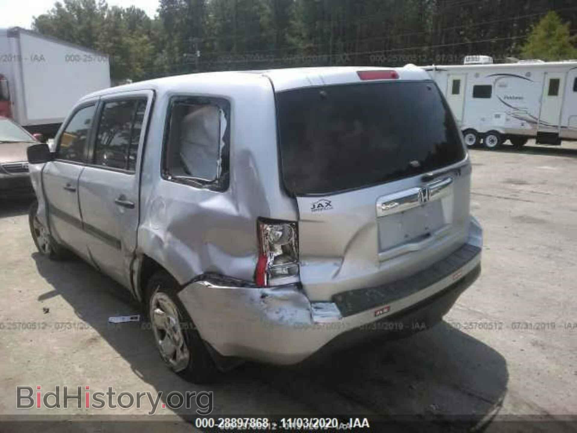 2012 HONDA PILOT - VIN: 5FNYF3H20CB010641 - Фото 3