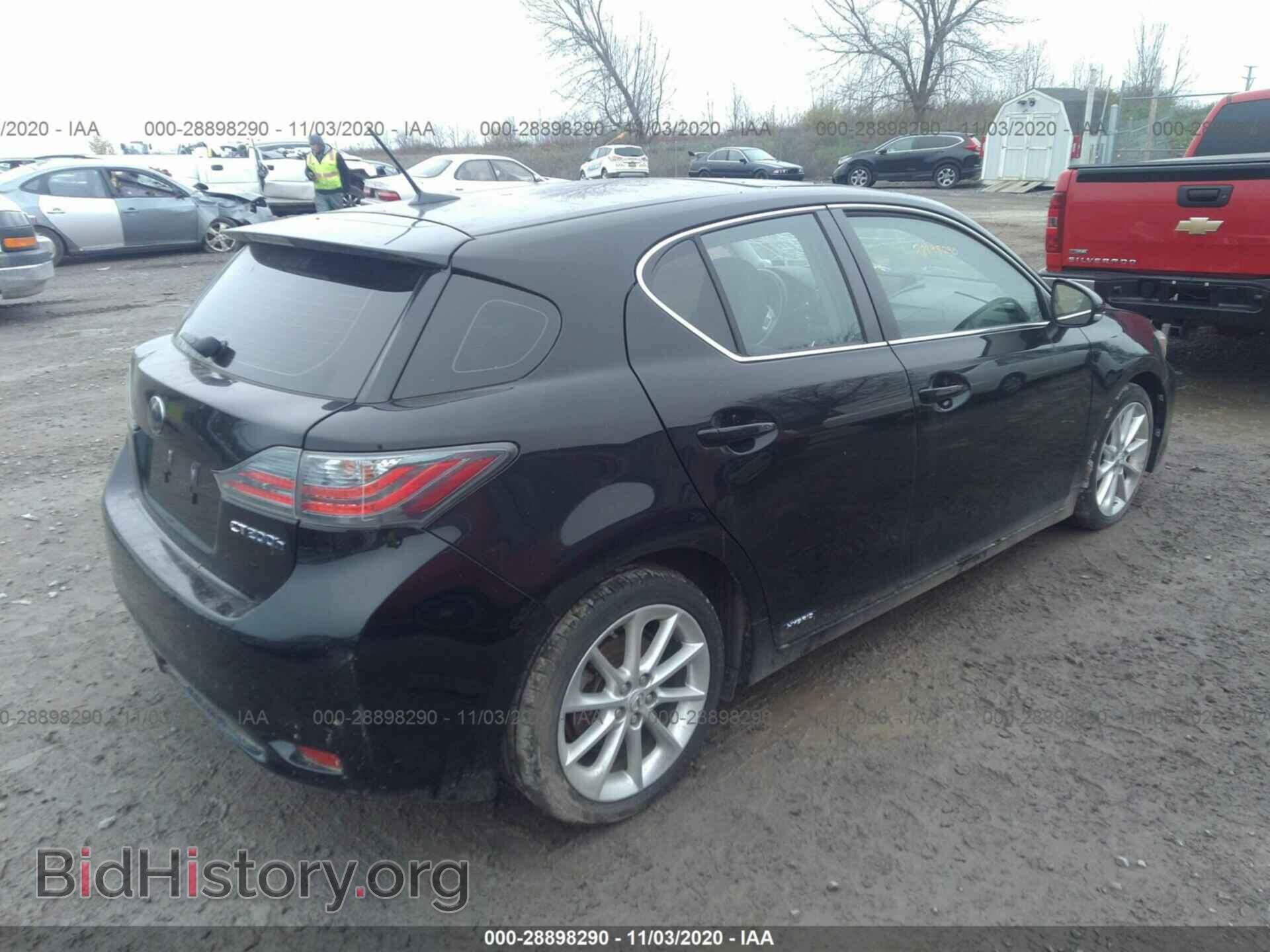 2011 LEXUS CT 200H - VIN: JTHKD5BH0B2005413 - Фото 4