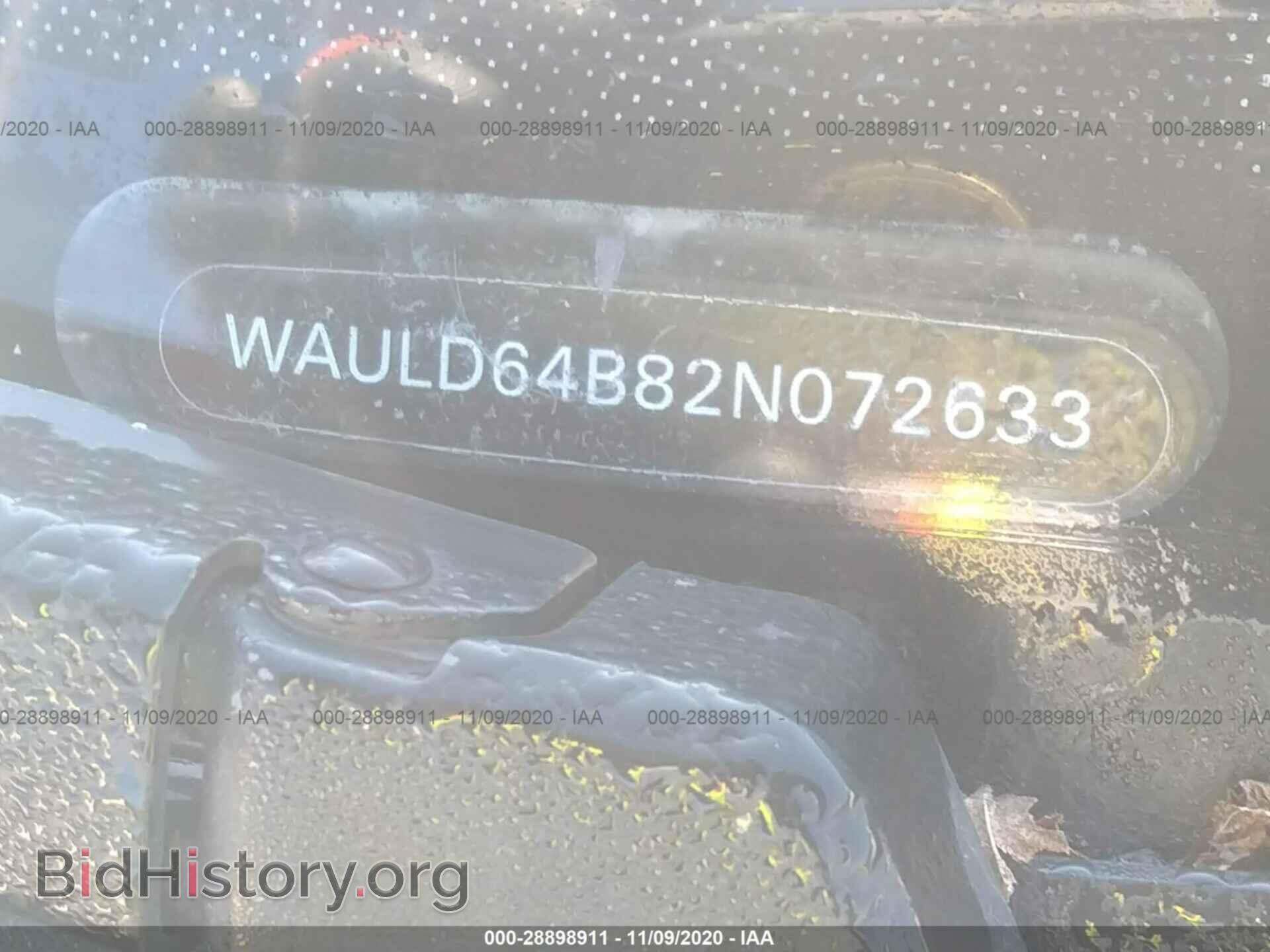 2002 AUDI A6 - VIN: WAULD64B82N072633 - Фото 9