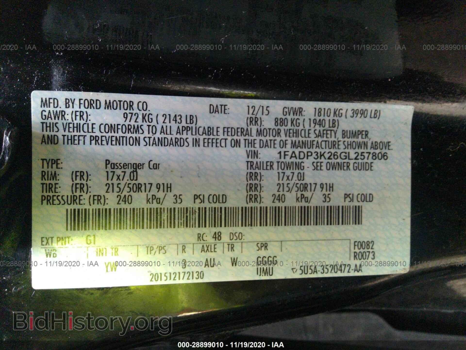 2016 FORD FOCUS - VIN: 1FADP3K26GL257806 - Photo 9