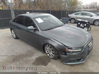 2013 Audi A4 Premium, синий — VIN WAUBFAFL7DN042881, IAAI