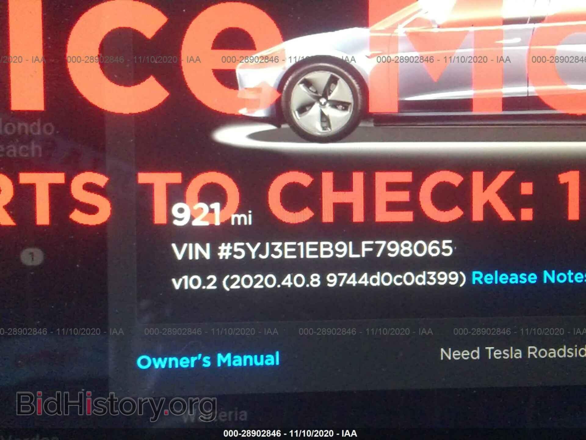 2020 TESLA MODEL 3 - VIN: 5YJ3E1EB9LF798065 - Фото 7
