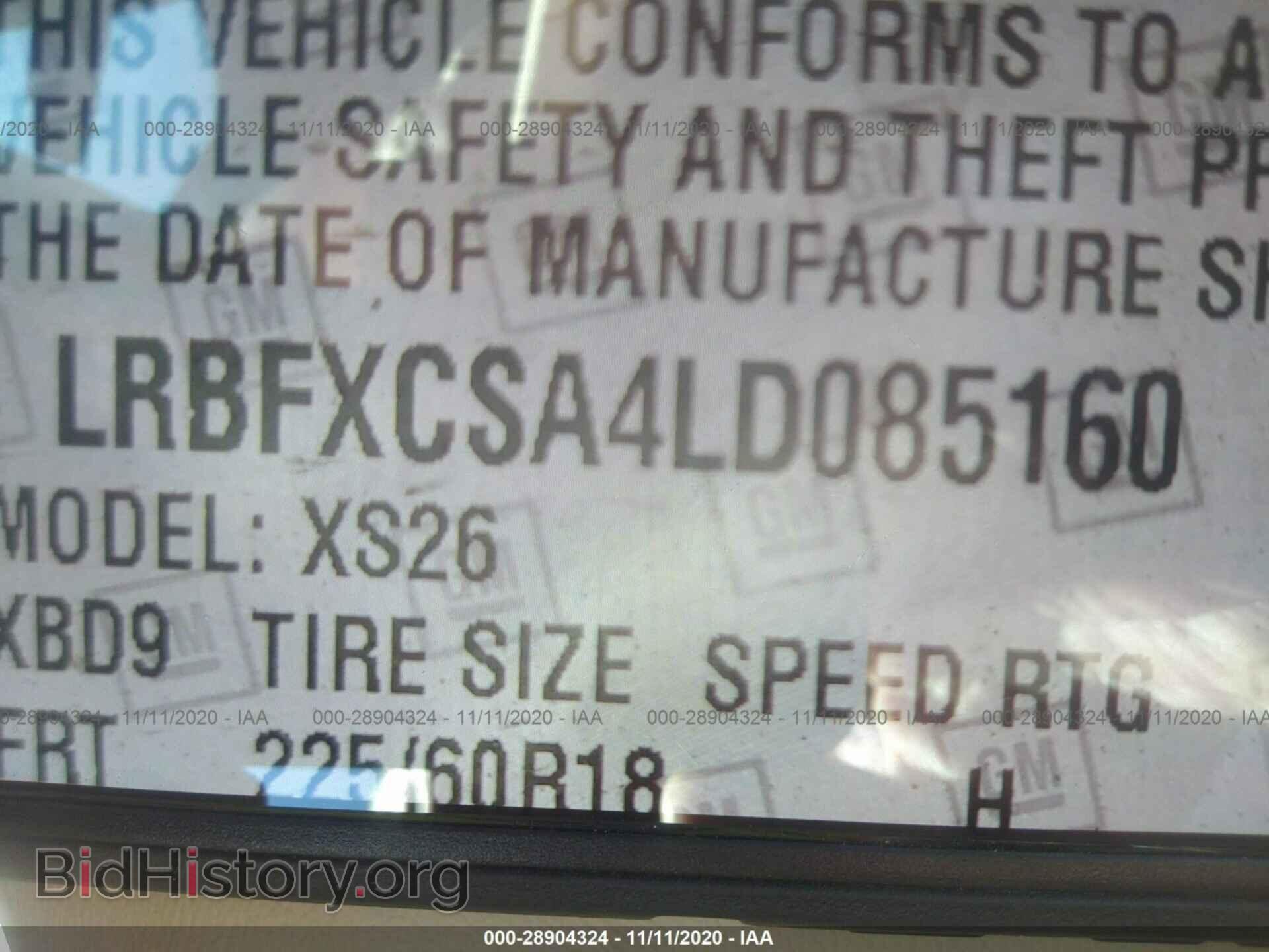 2020 BUICK ENVISION - VIN: LRBFXCSA4LD085160 - Фото 9