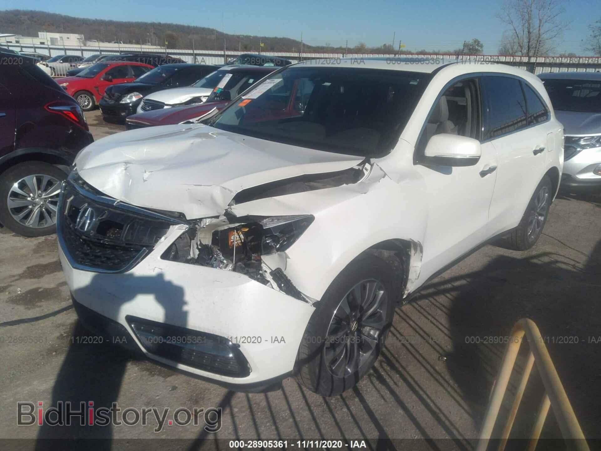 2014 ACURA MDX - VIN: 5FRYD3H47EB012668 - Фото 2