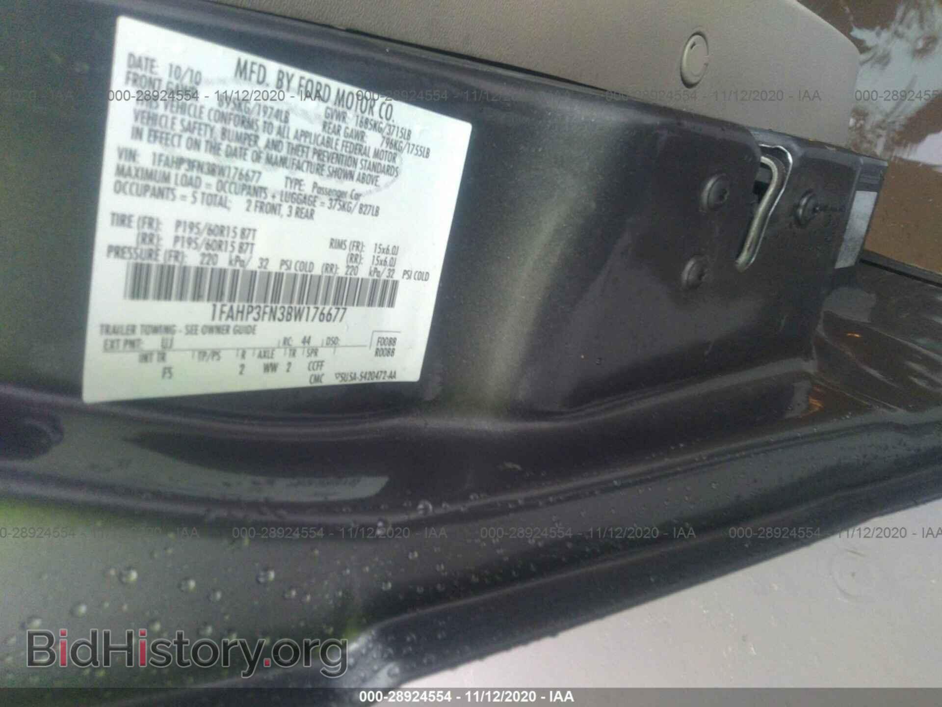 2011 FORD FOCUS - VIN: 1FAHP3FN3BW176677 - Фото 9