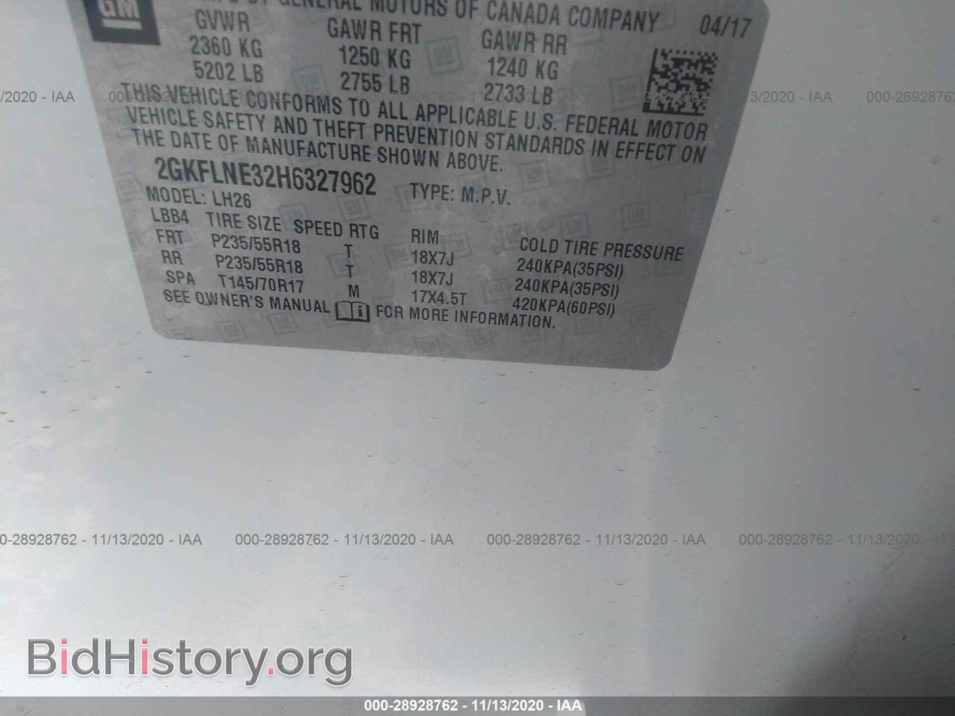 2017 GMC TERRAIN - VIN: 2GKFLNE32H6327962 - Photo 9