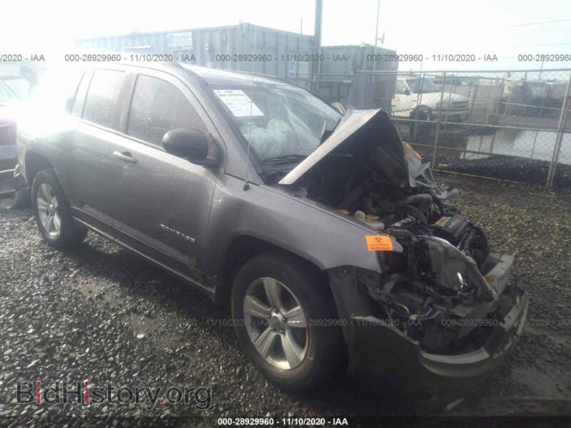 2012 Jeep COMPASS Sport (VIN 1C4NJDBB0CD604766) — фото 1 из 11, IAAI, повреждение: передняя часть