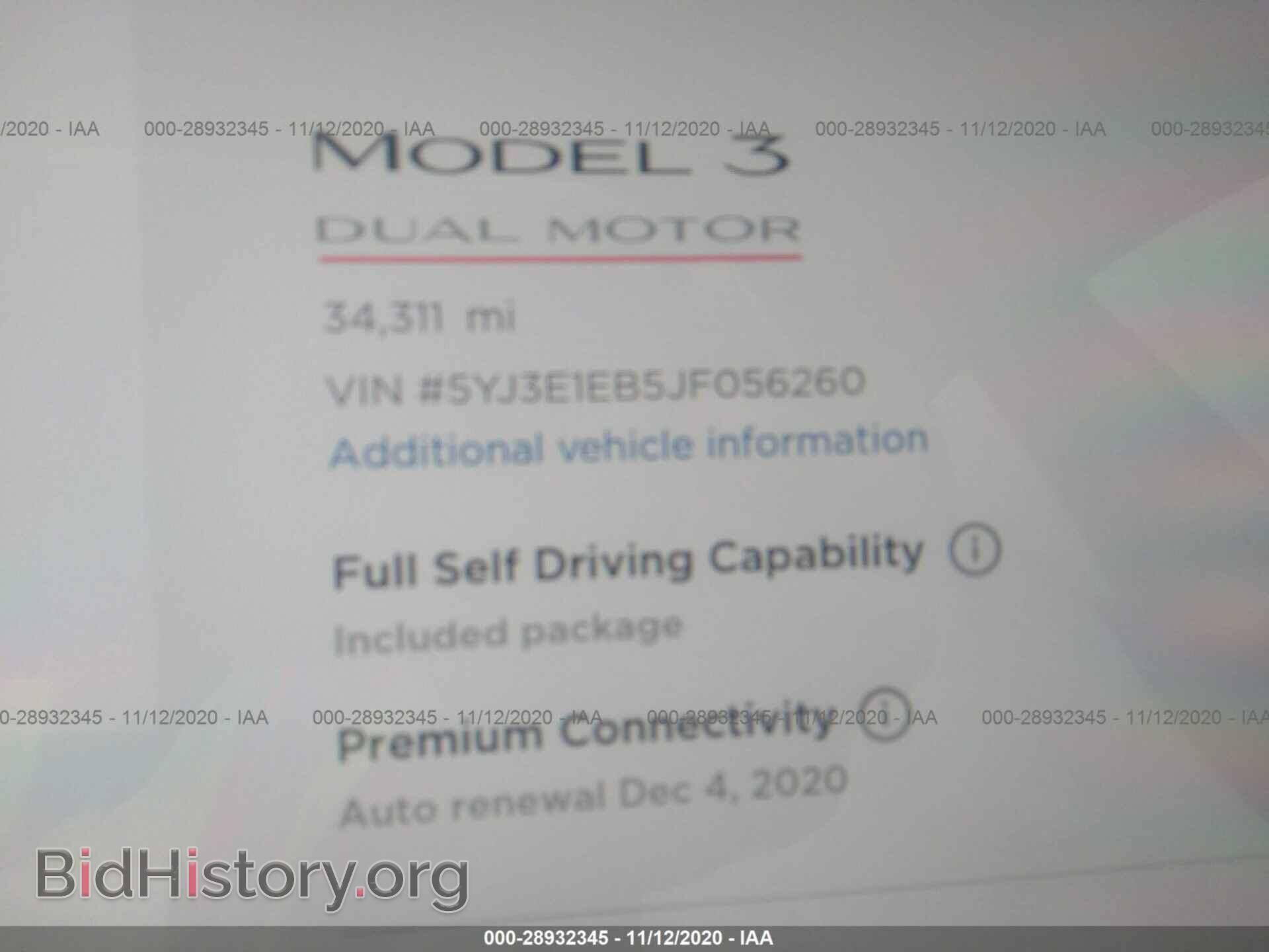 2018 TESLA MODEL 3 - VIN: 5YJ3E1EB5JF056260 - Фото 7
