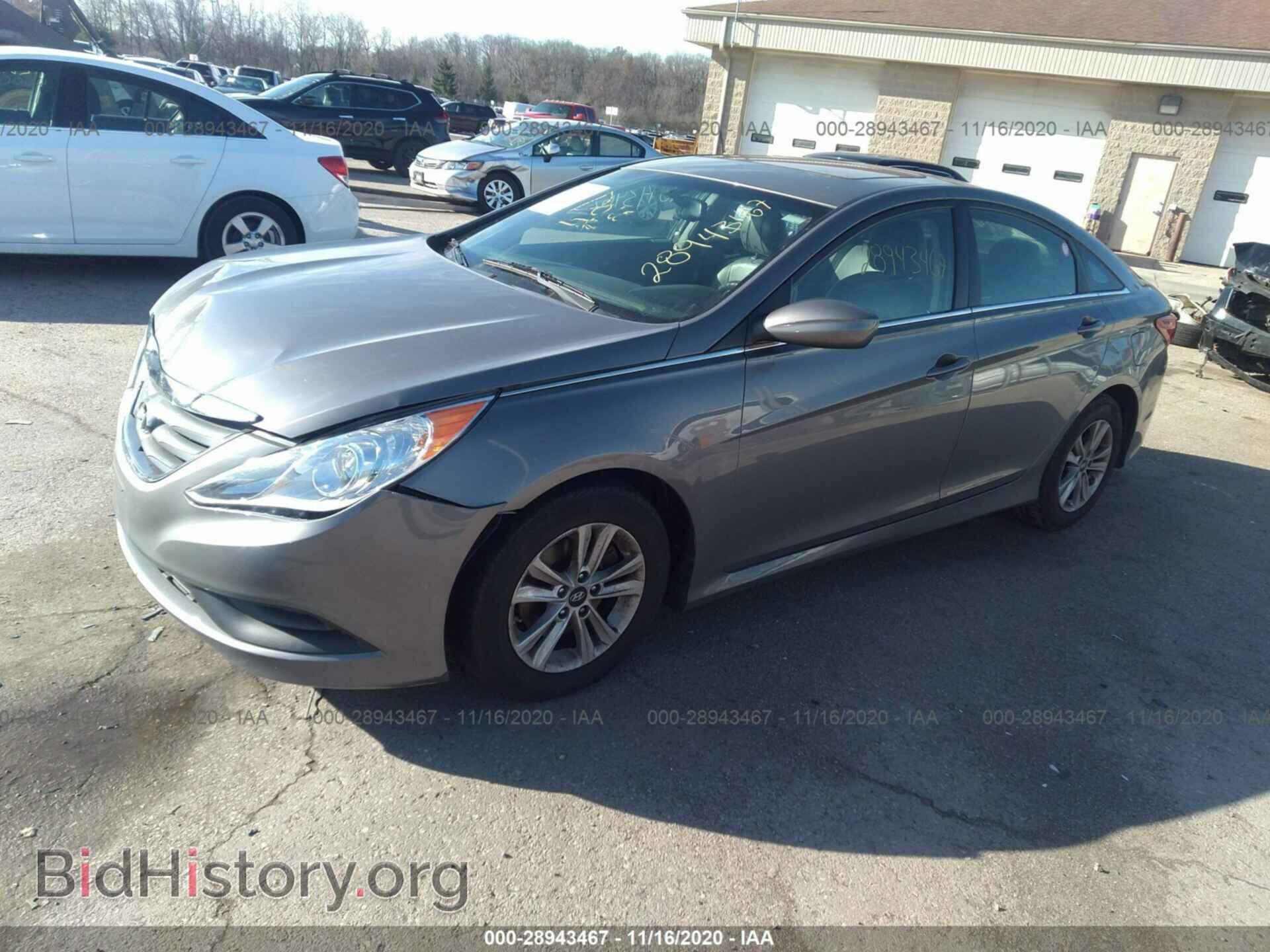 2014 HYUNDAI SONATA - VIN: 5NPEB4AC5EH857697 - Фото 2