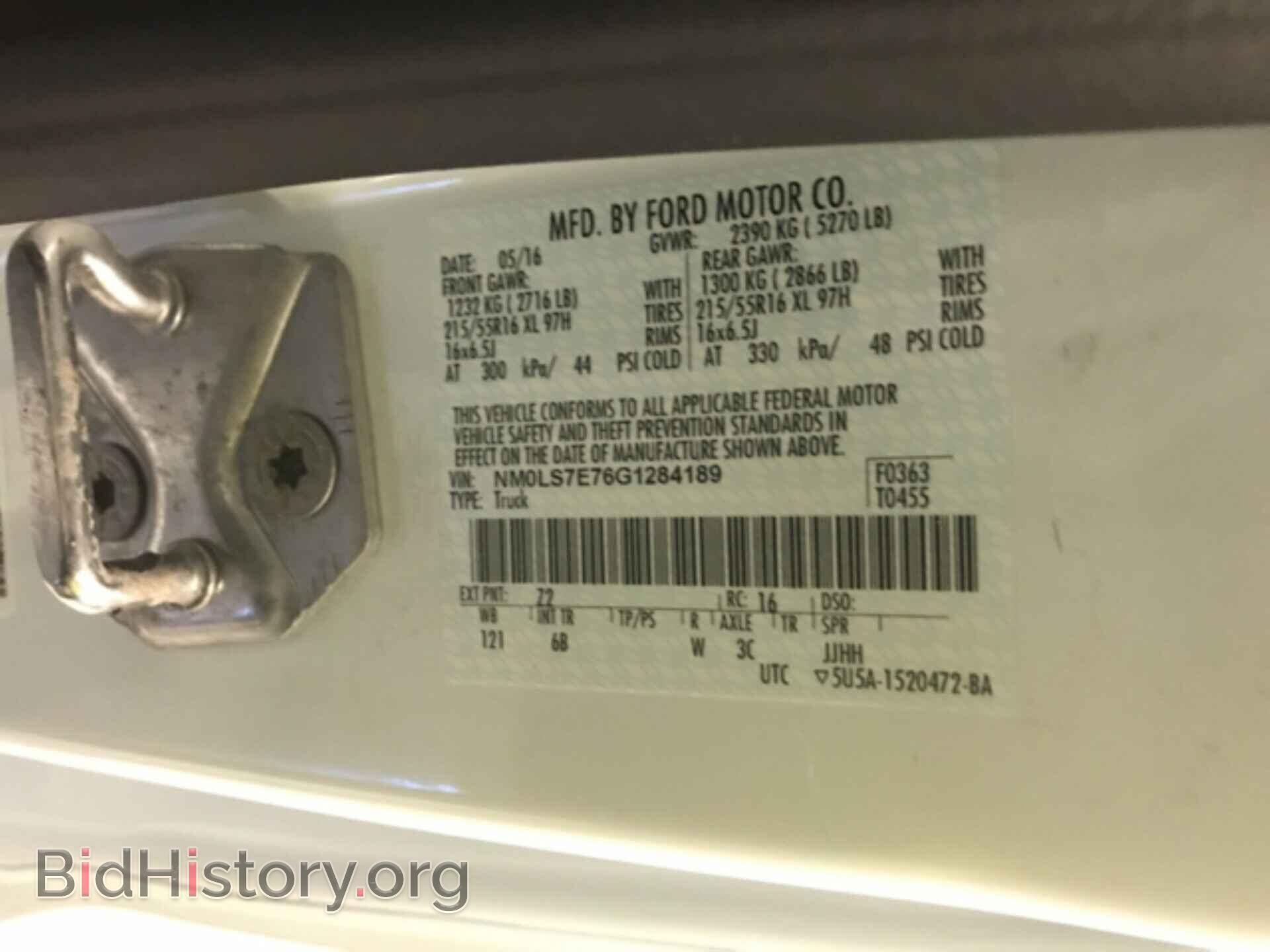 2016 FORD TRANSIT CONNECT - VIN: NM0LS7E76G1284189 - Фото 3