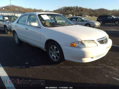 2000 Mazda 626 LX/ES, white — VIN 1YVGF22C2Y5101730, IAAI