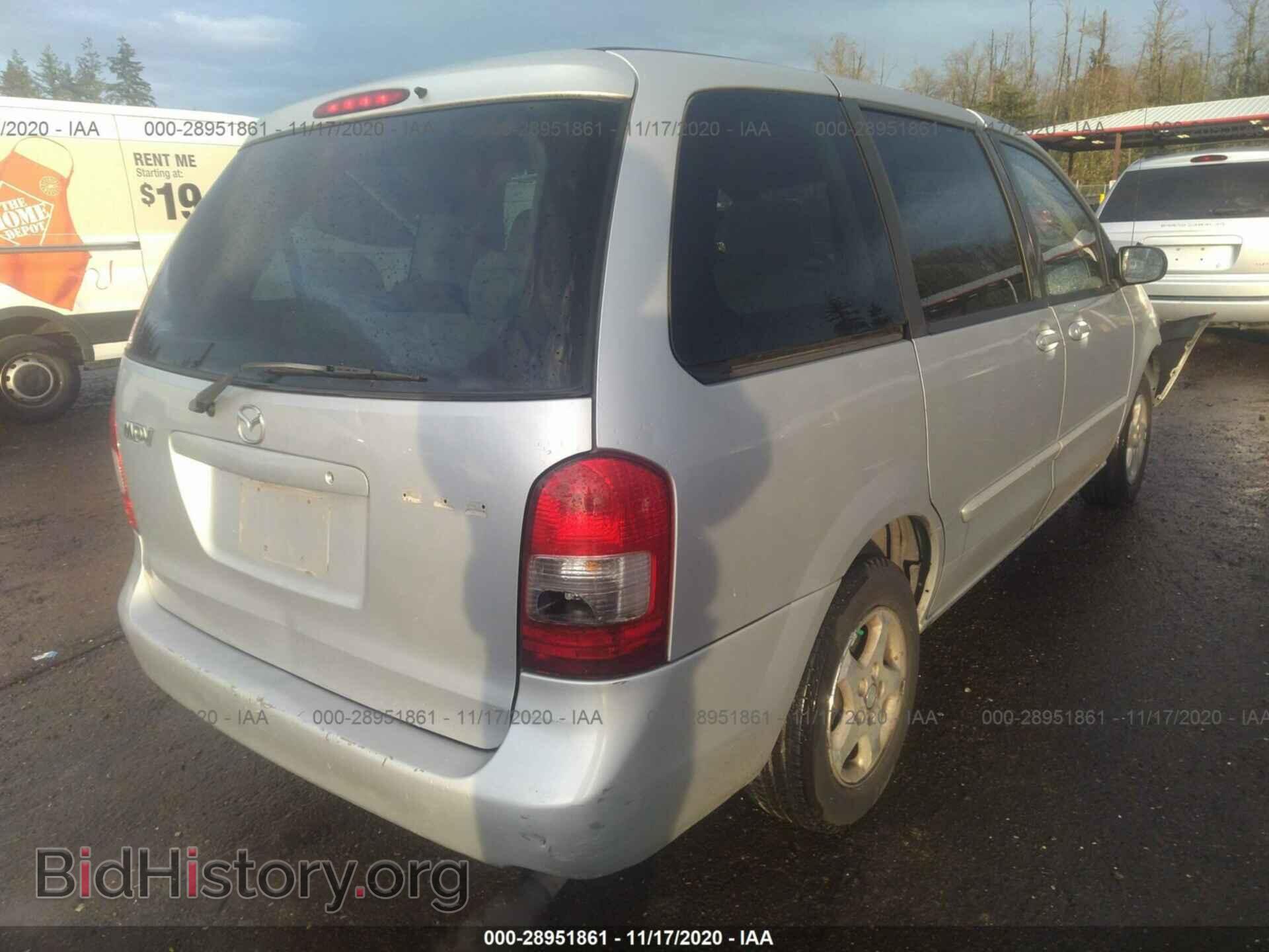 2000 MAZDA MPV - VIN: JM3LW28G4Y0153511 - Фото 4
