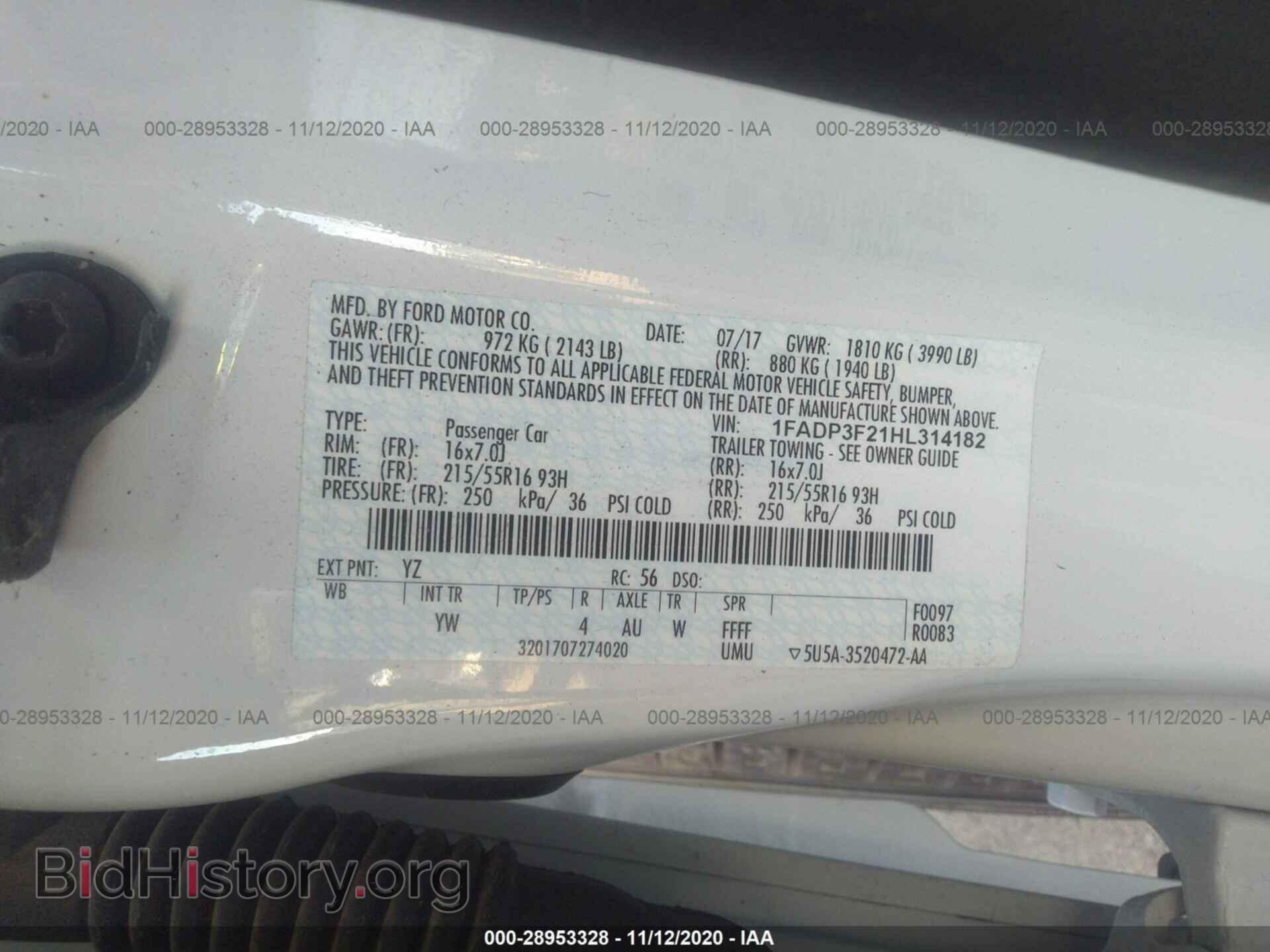 2017 FORD FOCUS - VIN: 1FADP3F21HL314182 - Photo 9
