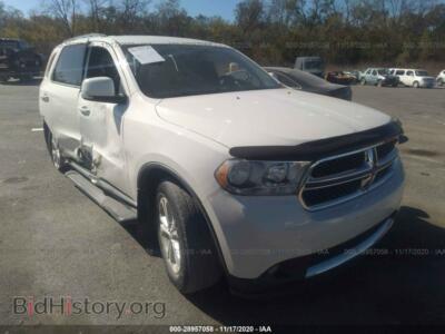 2011 Dodge DURANGO Crew, white — VIN 1D4RD4GG2BC660244, IAAI