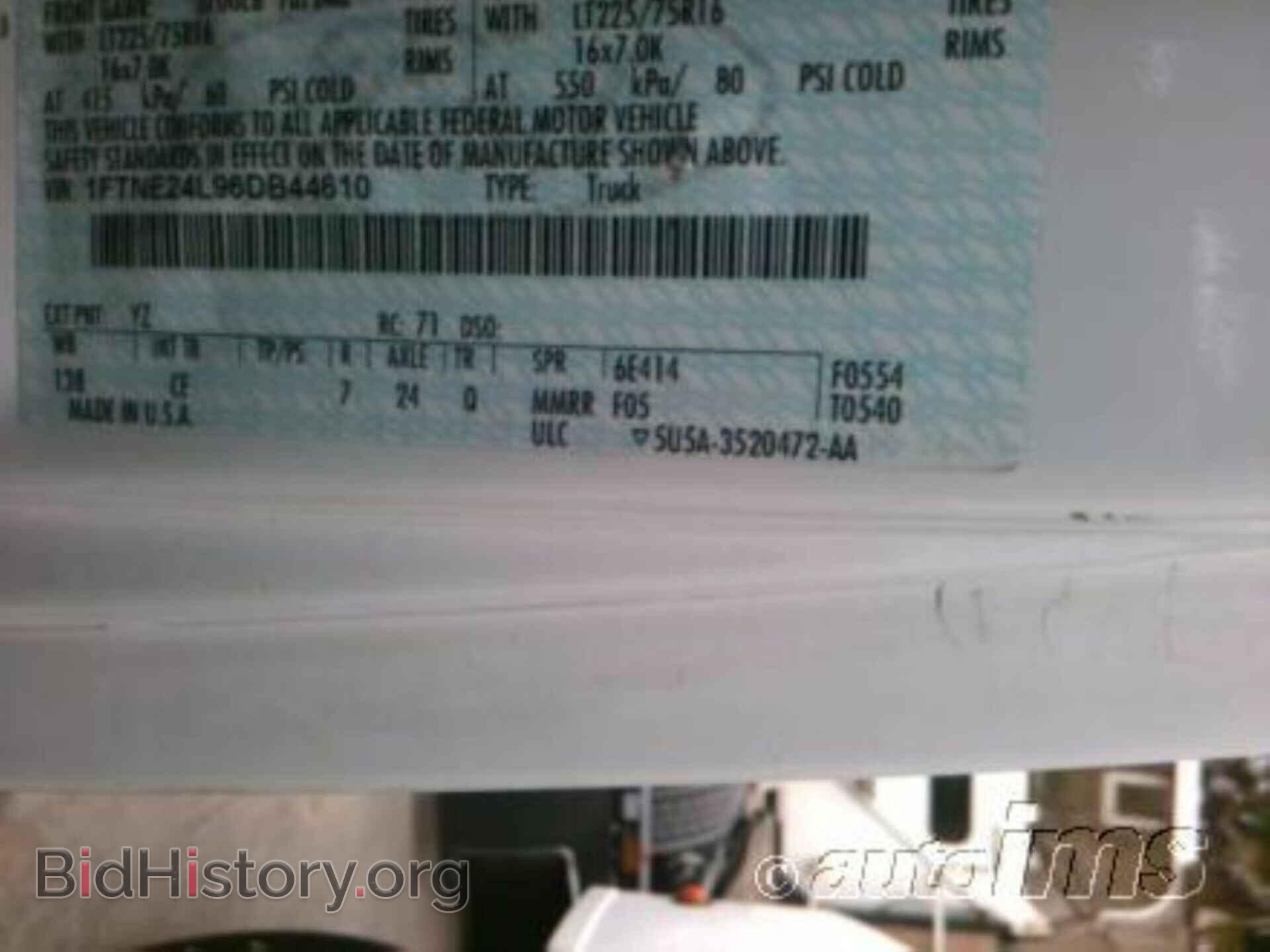 2006 FORD ECONOLINE CARGO VAN - VIN: 1FTNE24L96DB44610 - Photo 3