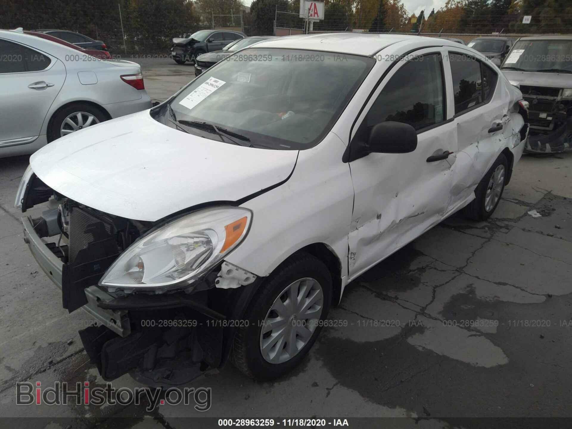 2014 NISSAN VERSA - VIN: 3N1CN7AP5EL831252 - Фото 2