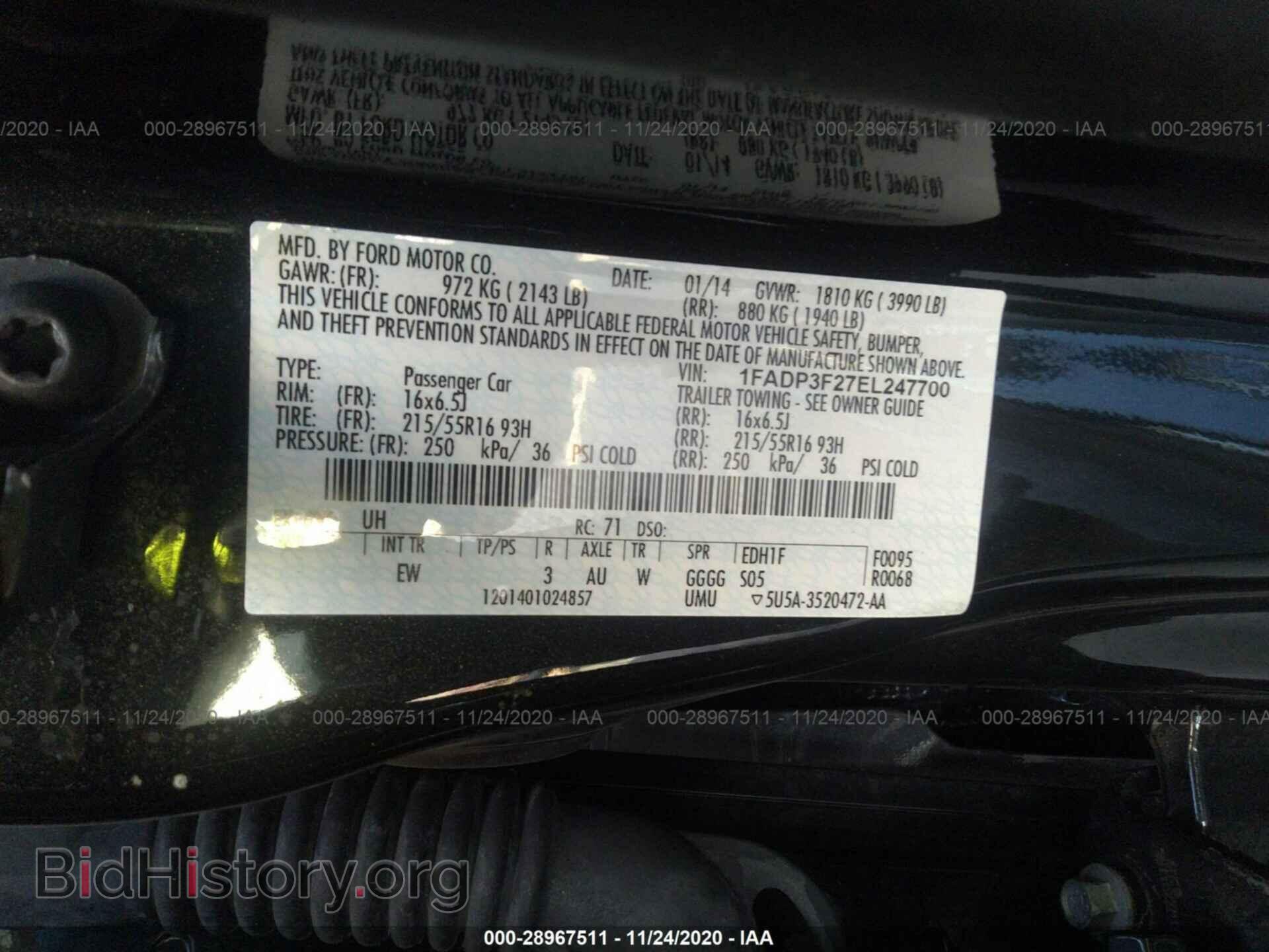 2014 FORD FOCUS - VIN: 1FADP3F27EL247700 - Photo 9