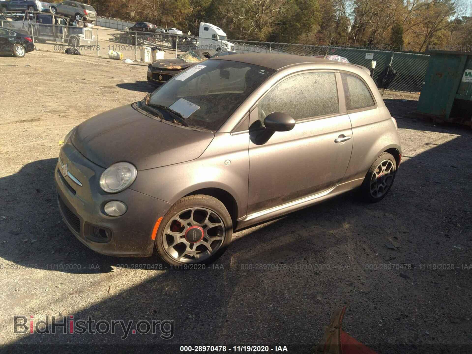 2012 FIAT 500 - VIN: 3C3CFFBR0CT357474 - Фото 2