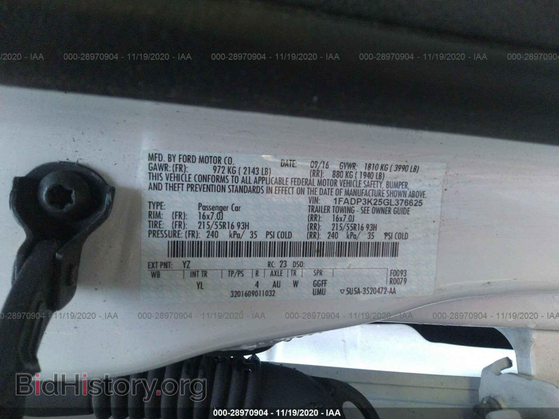 2016 FORD FOCUS - VIN: 1FADP3K25GL376625 - Photo 9