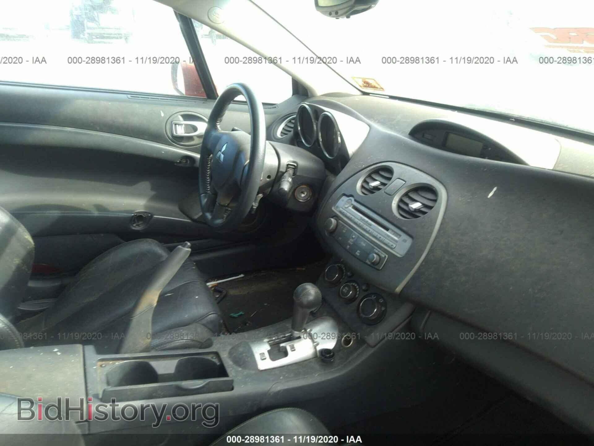 2006 MITSUBISHI ECLIPSE - VIN: 4A3AK34T06E010461 - Фото 5