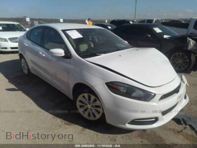 2014 Dodge DART SXT, white — VIN 1C3CDFBB8ED790901, IAAI